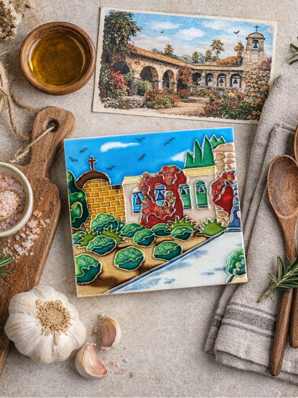Ceramic Art Tile NWOT NEW in Box MISSION SJC